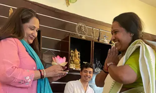 Rajeev Chandrasekhars family campaigns for him in Thiruvananthapuram