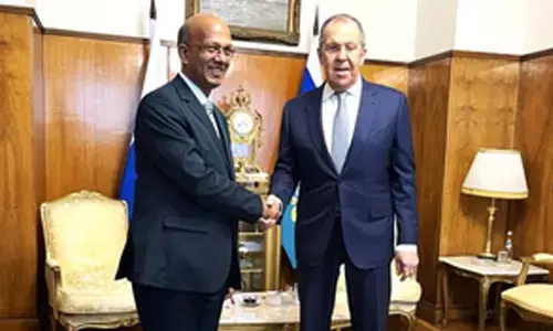 New Indian Ambassador calls on Russian Foreign Minister in Moscow