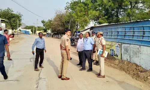 SP inspects the nomination center and polling centers