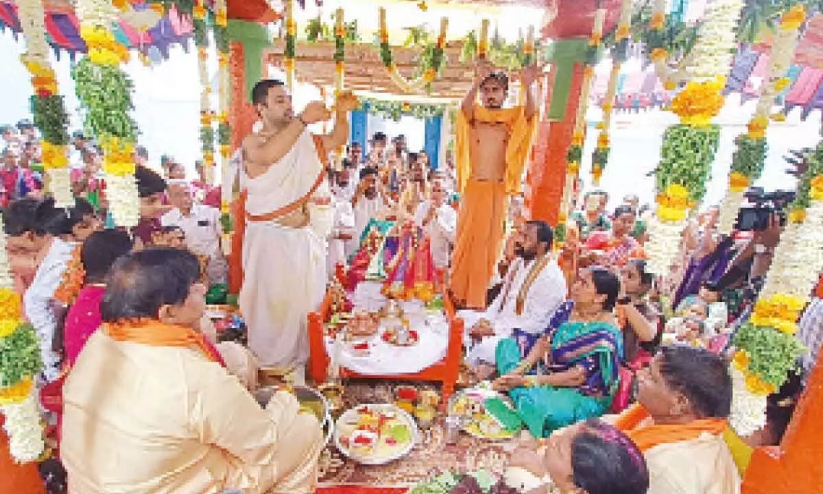 Grand celebrations mark Sita Rama Kalyanam in Ibrahimpatnam