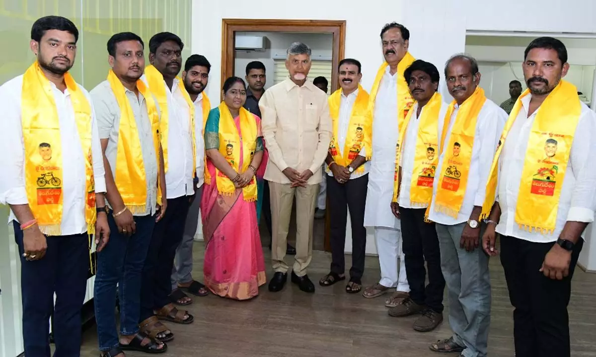 Akkaramani Vijayanirmala Venkatarao Joins Telugu Desam Party in Presence of Chandrababu Naidu