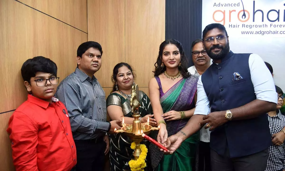 Actress Ananya Nagalla Launches Advanced Gro hair and Glo skin Clinic at Banjara Hills