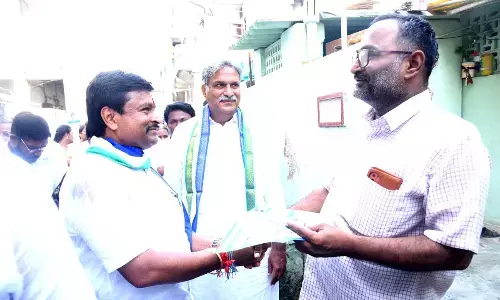 YSRCP Leaders Campaign in Vijayawada Central Constituency Ahead of Elections