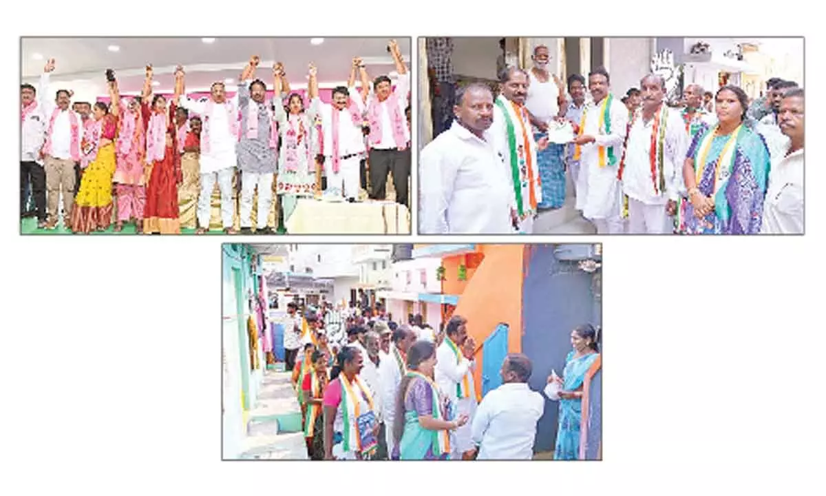 Congress, BRS candidates roll out aggressive campaign in Cantonment