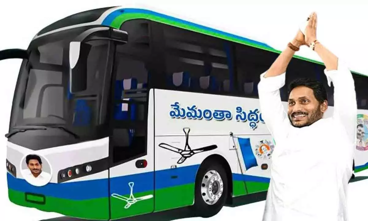 YS Jagans Memanta Siddham Bus Yatra starts at Godicherla