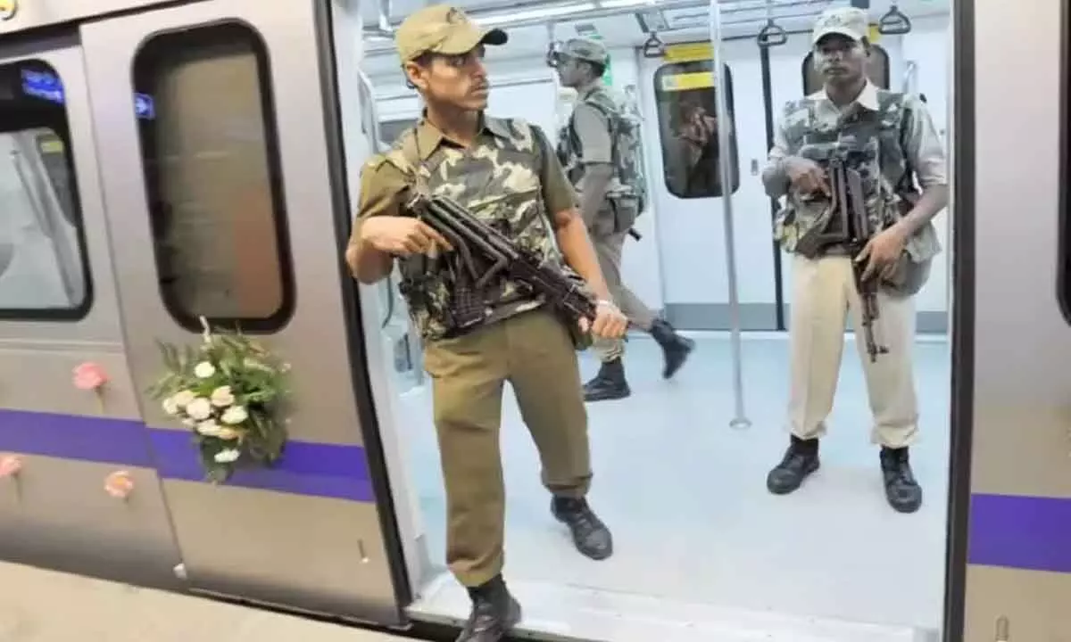 Delhi Police personnel to travel in metro with weapons
