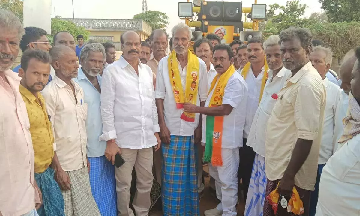 Two YSR Congress Party Members Join Telugu Desam Party in Bogolu Mandal