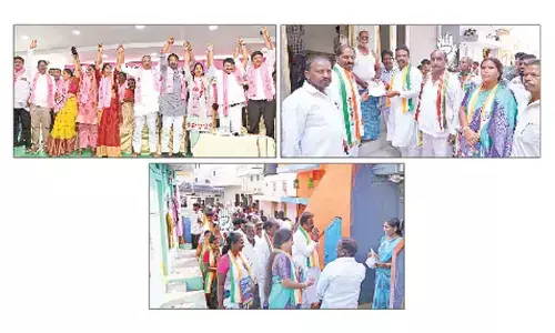 Congress, BRS candidates roll out aggressive campaign in Cantonment