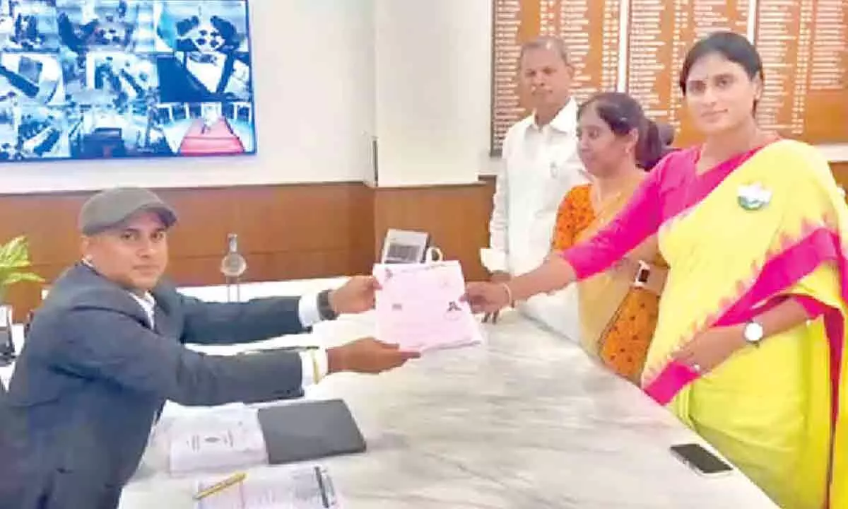 Vijayawada: Sharmila, husband declare assets worth ₹181 cr, have no car