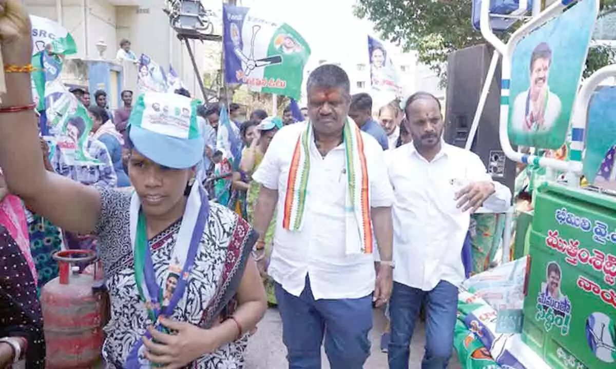 Visakhapatnam: YSRCP Bheemili MLA intensifies campaign