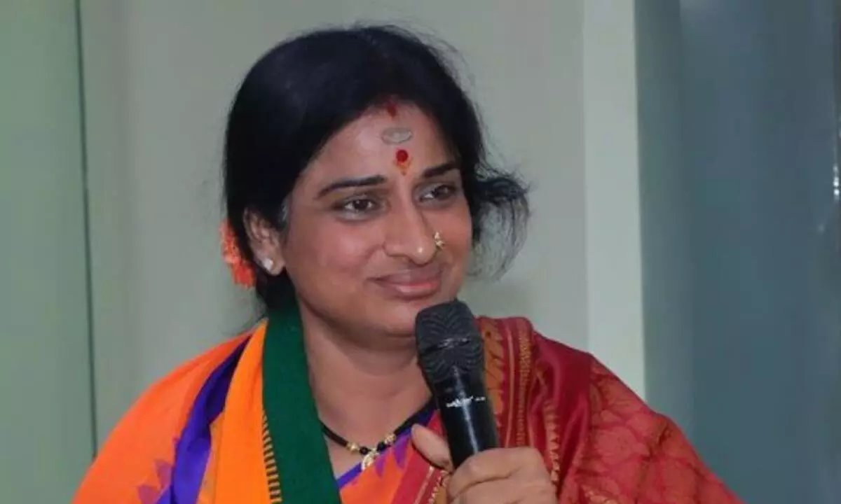 Hyderabad BJP MP candidate Madhavi Latha responds on complaint against her