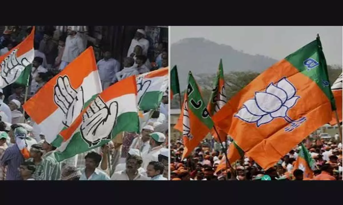 Double-digit goal makes Congress, BJP aggressive