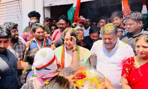 Kavuri Lavanya Participates in Nomination Process of Chintalapudi Congress MLA Candidate Eliza