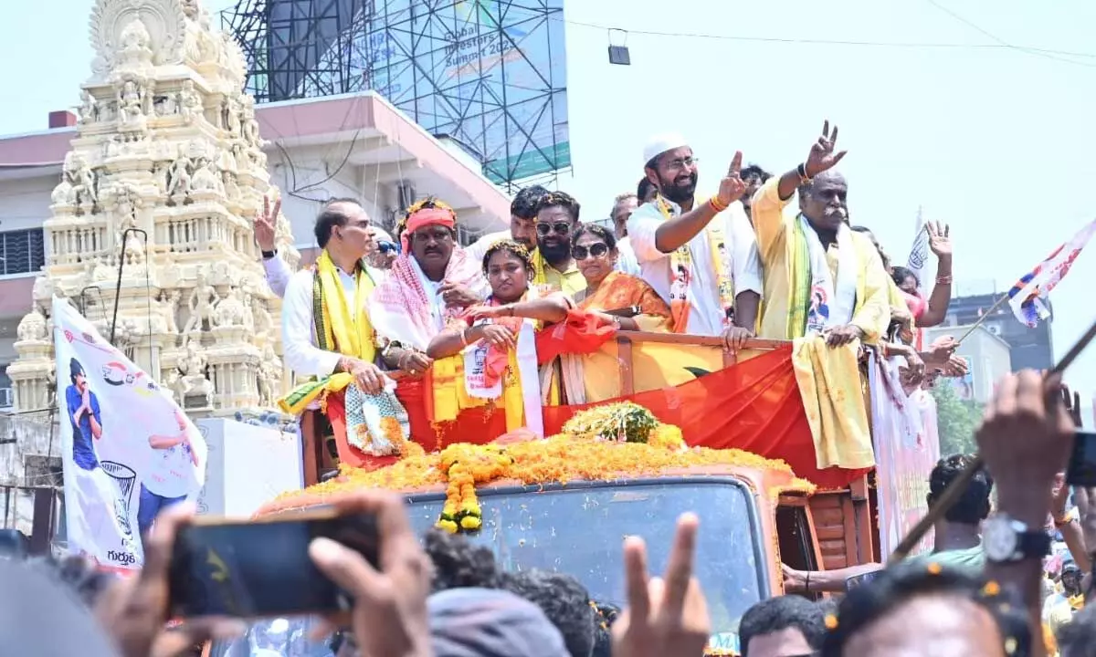 Massive Rally Held in Southern Constituency as Jana Sena, TDP and BJP Unite for Election Campaign