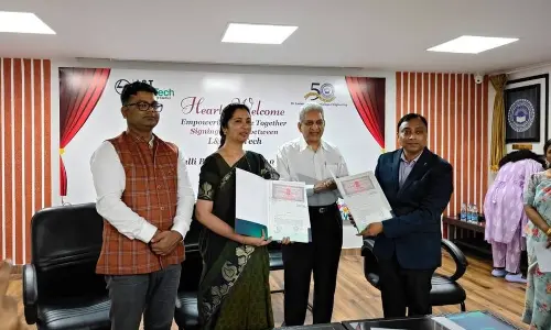 An MoU was exchanged between the faculty of Dr Lankapalli Bullayya College of Engineering along with L&T officials in Visakhapatnam