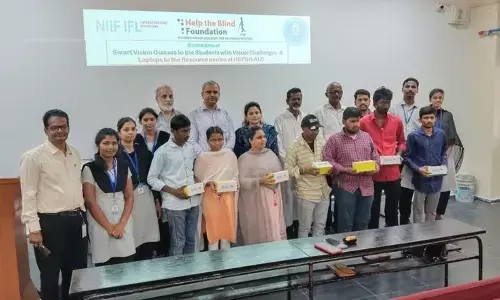 Smart vision glasses distributed to visually impaired