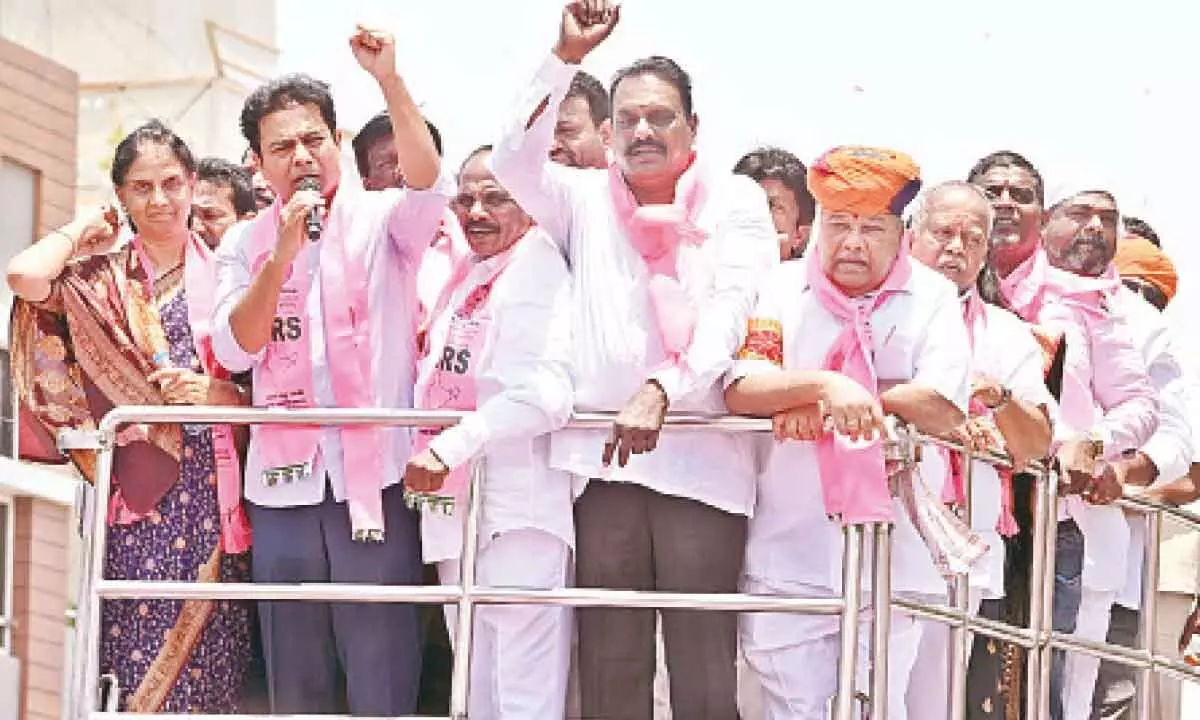 KTR takes part in road show to boost cadre morale