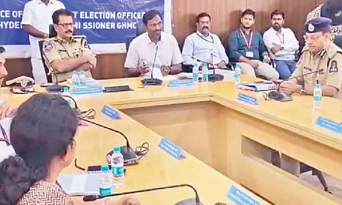 Hyderabad: DEO briefs election observers on polling measures