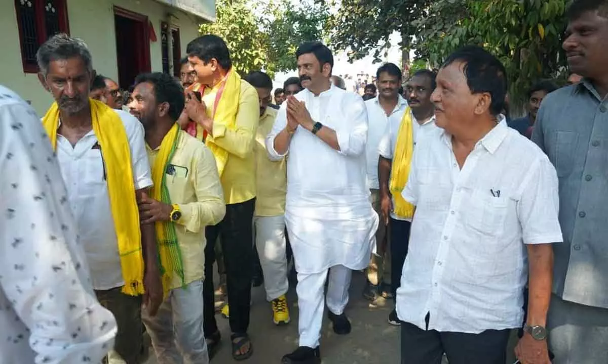 Raghurama Krishnam Raju Holds Election Campaign in Gollalakoderu, Garagaparru and Maipa Villages