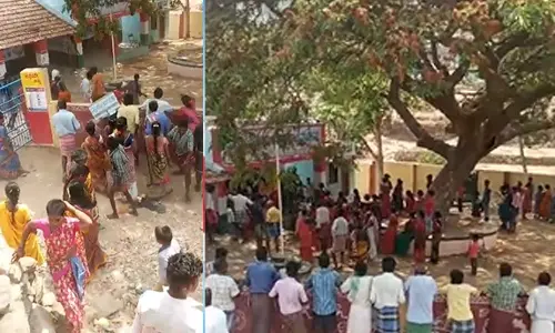 Polling booth vandalized in Chamarajanagar