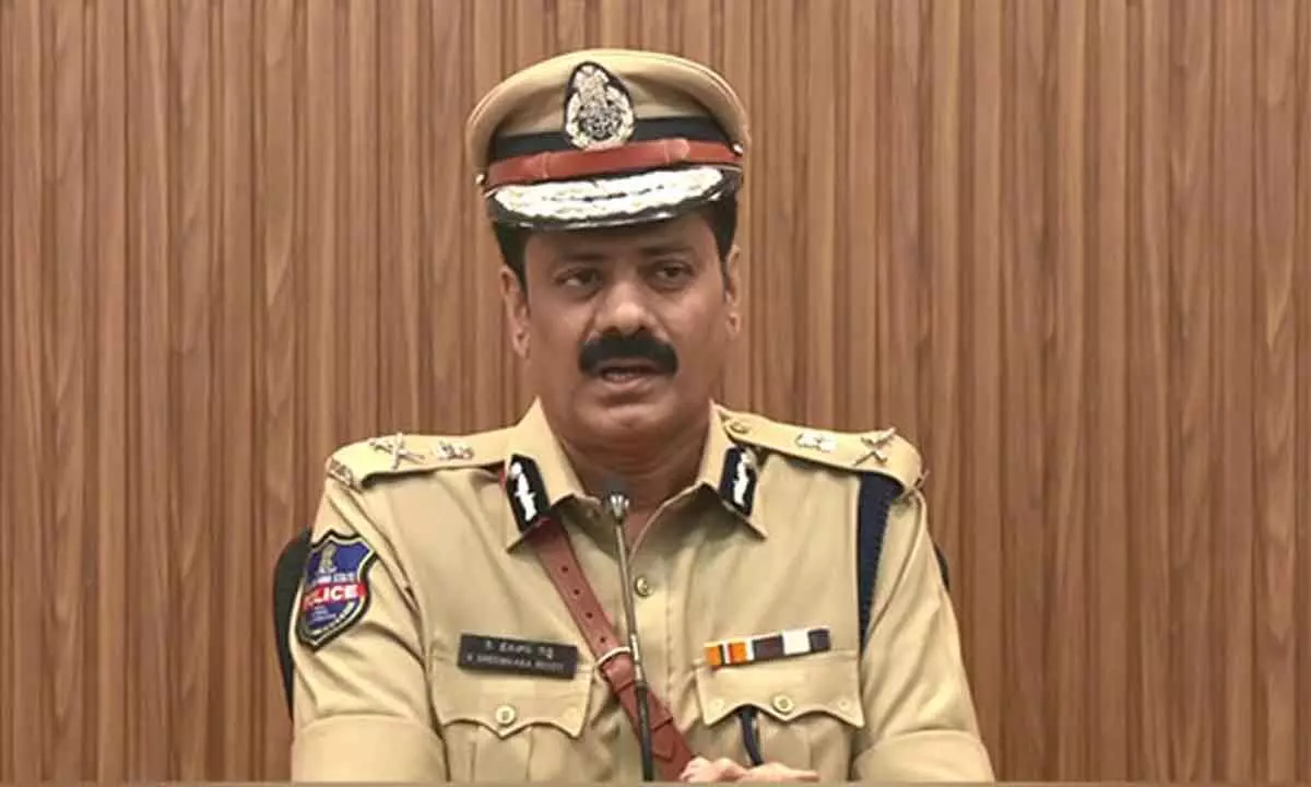 Hyderabad city police Commissioner K Sreenivasa Reddy