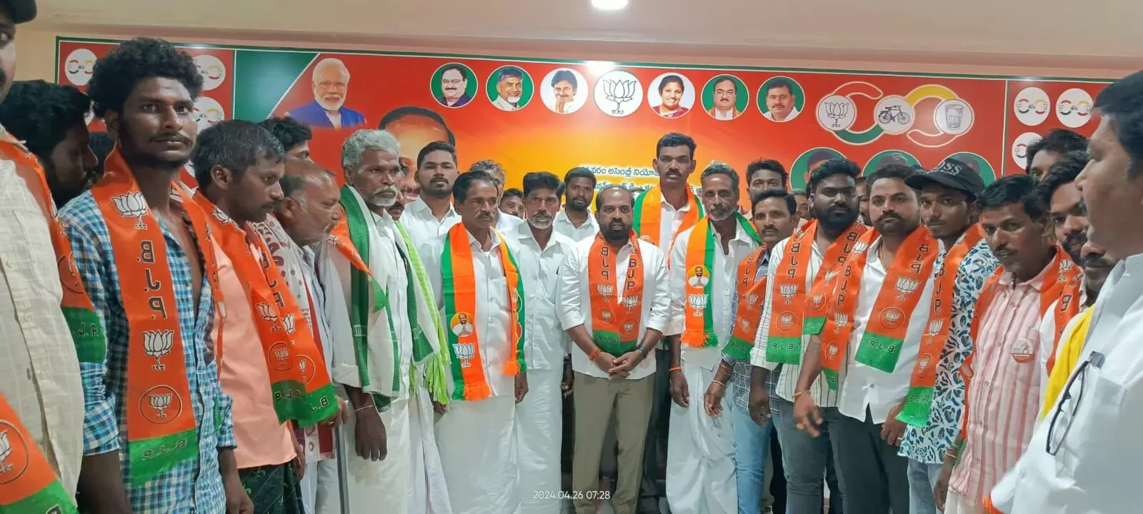 MLA Candidate Satya Kumar Yadav Welcomes 50 Families to BJP, Credits Party for Global Recognition of India