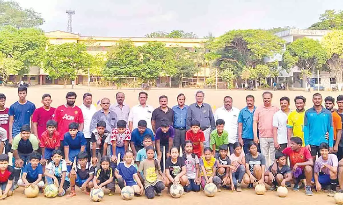 Rajamahendravaram: Football training camp inaugurated