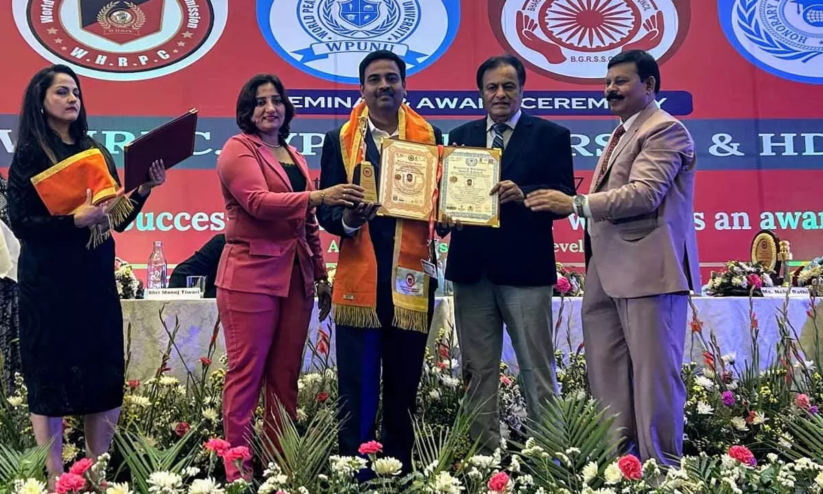 Manikanta Gautam awarded honorary doctorate