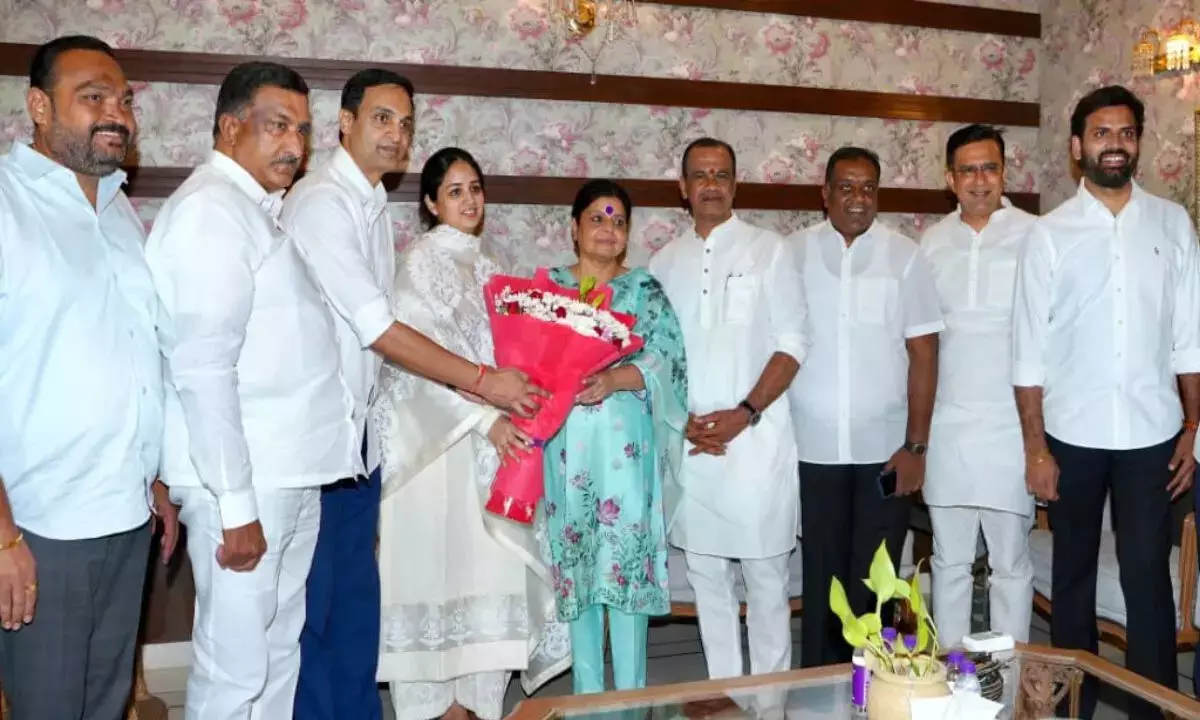 Telangana legislative council chairman Gutta Sukhender Reddys Son Joins Congress Party