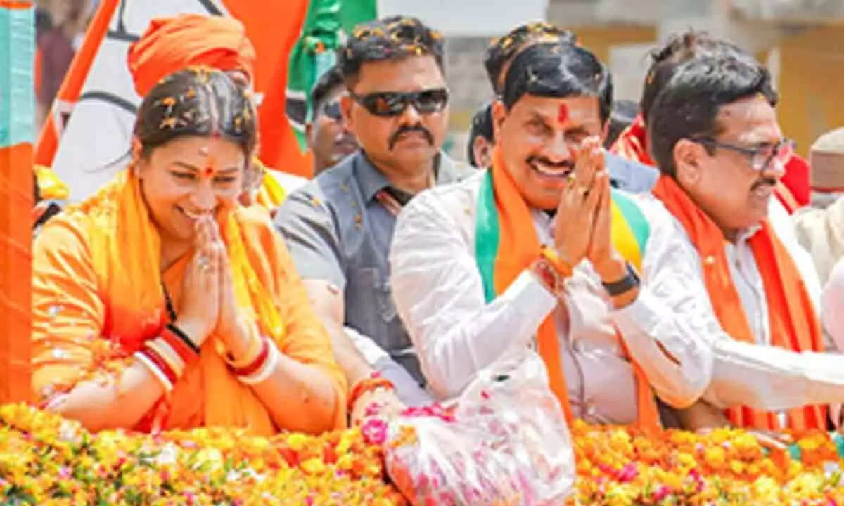 Political Prowess on Display: Rajnath Singh and Smriti Iranis nominations galvanise BJP’s poll campaign
