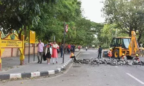After 4 yrs, Kamaraj Road is open for public traffic
