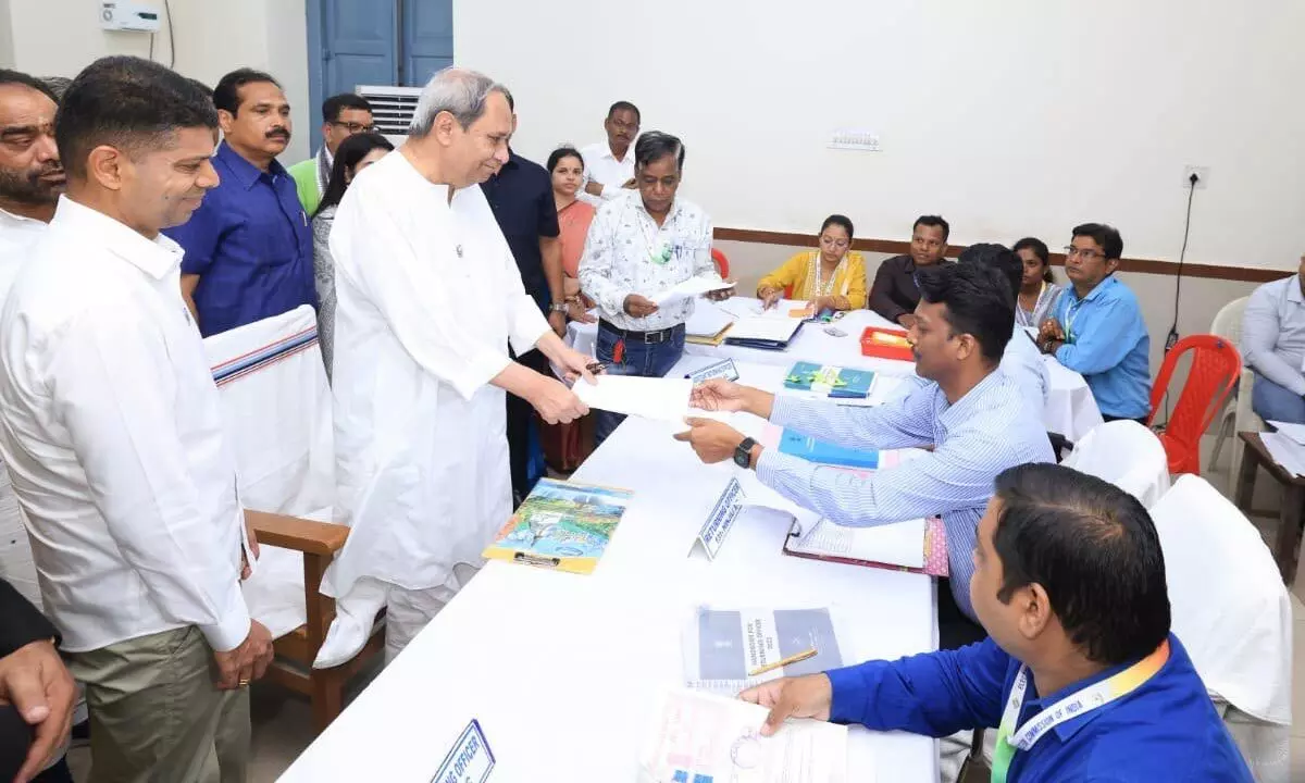 Naveen files nomination for Hinjili seat for 6th term