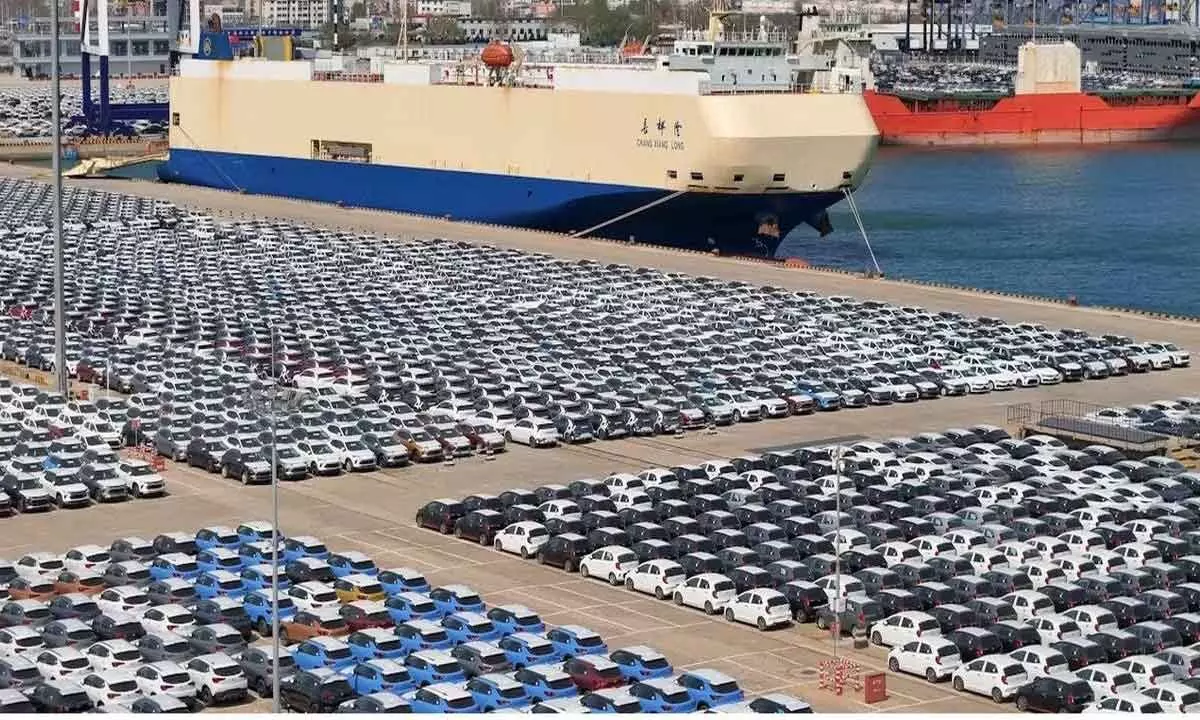 Electric cars pile up at European ports as Chinese firms struggle to find buyers