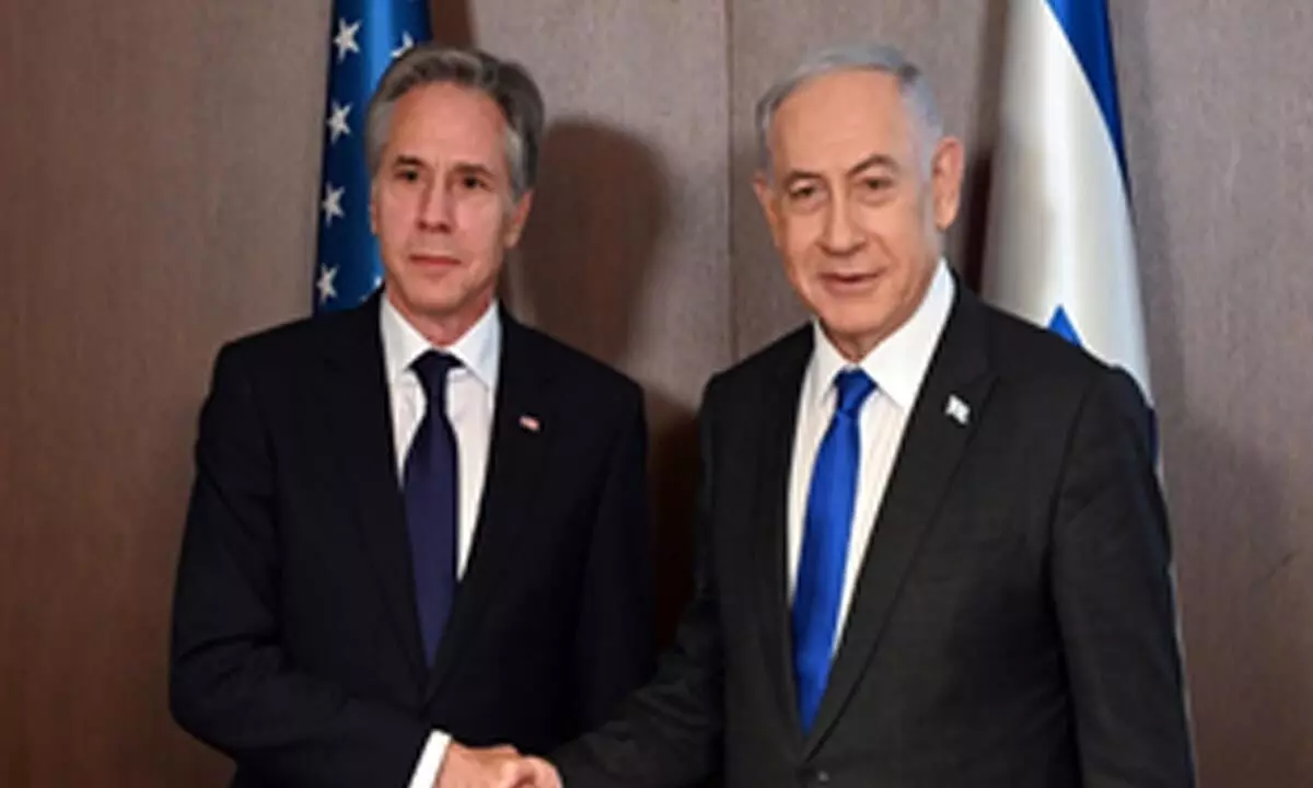 Hamas standing in way of ceasefire, Blinken says during meeting with Israeli PM Netanyahu