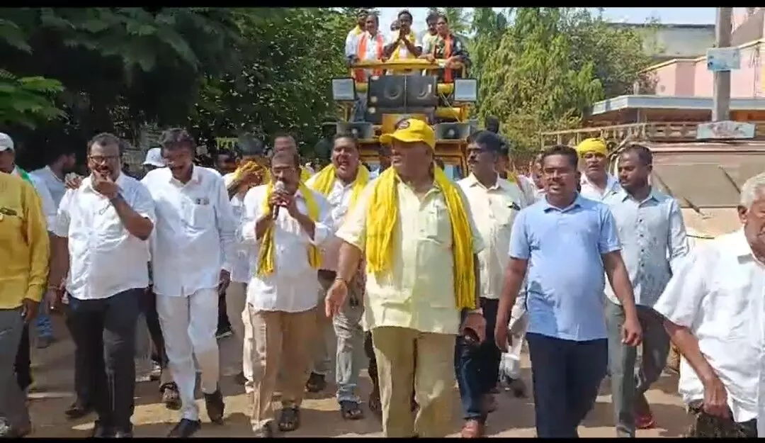 NDA Alliance Candidate Kavya Krishna Reddy Receives Warm Welcome in Kavali Assembly Constituency