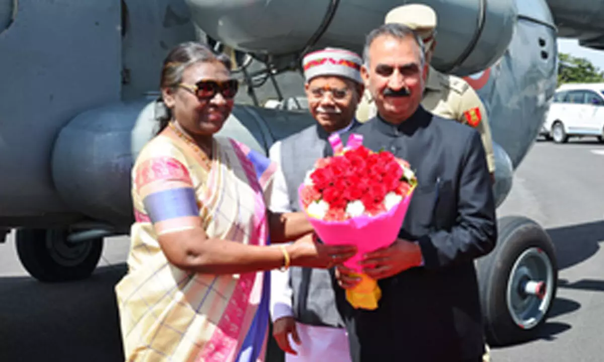 President Murmu reaches Shimla for five-day visit