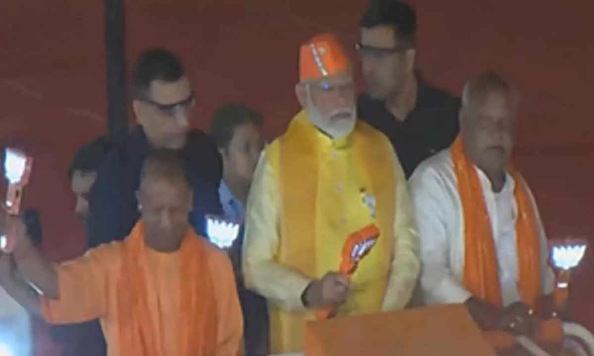 First time in Ayodhya since Ram Mandir inauguration, PM Modi receives rousing welcome