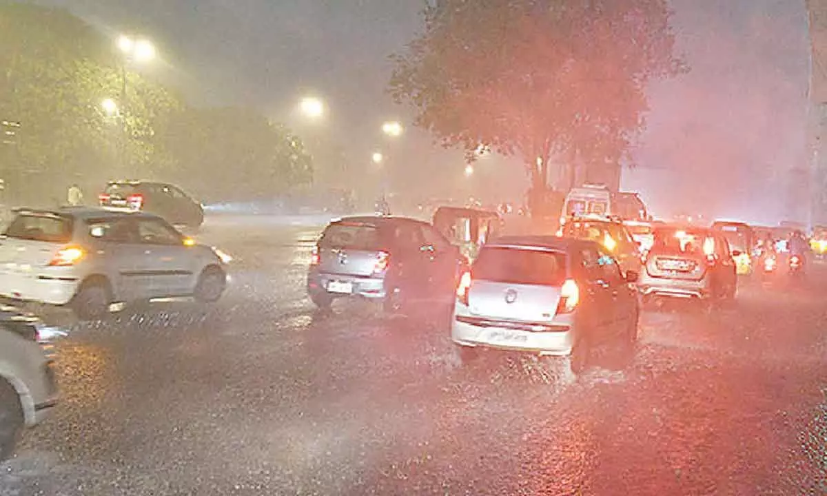 Hyderabad: Rains spark massive traffic snarls in City
