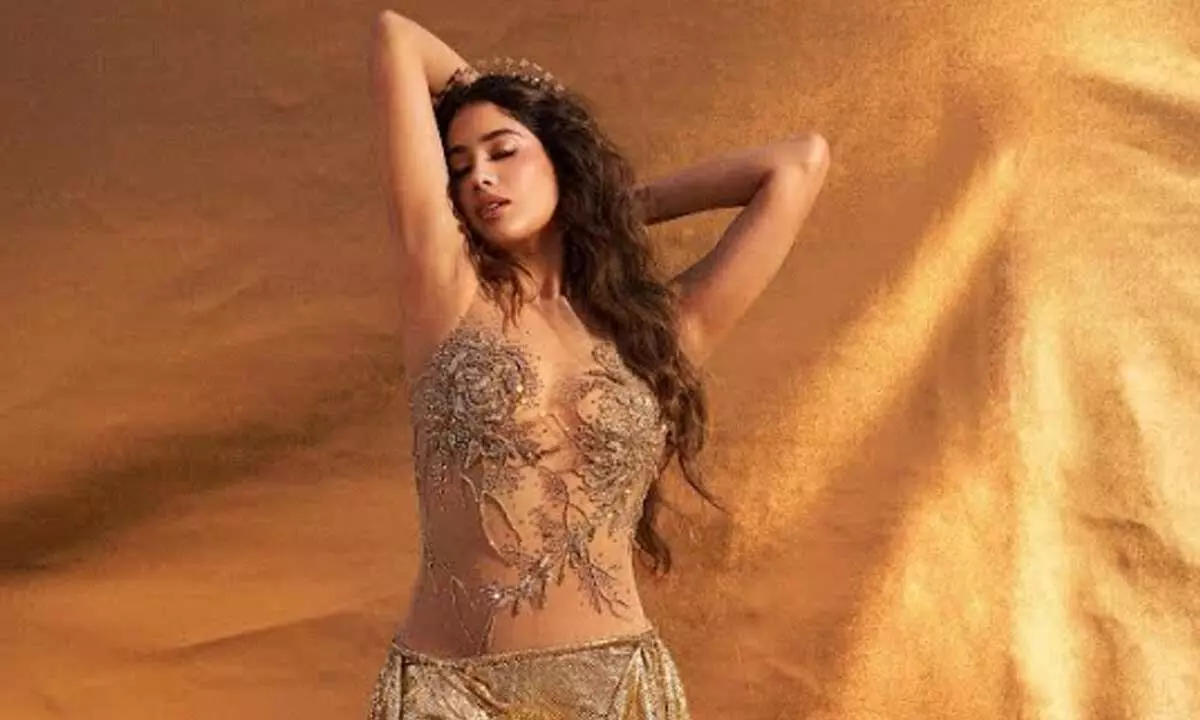 Janhvi Kapoor radiates royalty in golden attire
