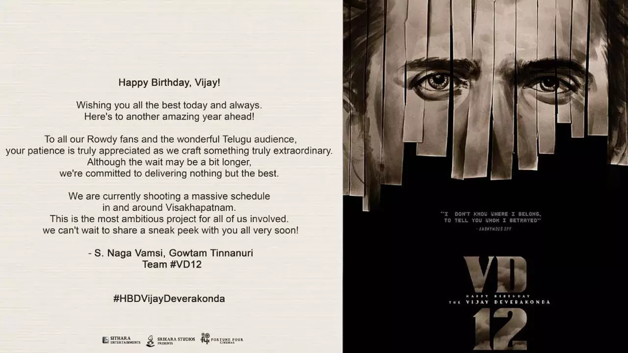Vijay Deverakonda fans disappointed on birthday as ‘VD12’ update falls short of expectations