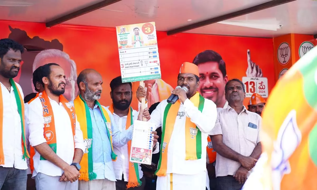 Let BJP win, save the nation: BJP MP candidate Potuganti Bharat Prasad