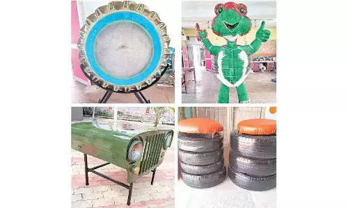 ‘Waste to wealth’ polling booth in Berhampur