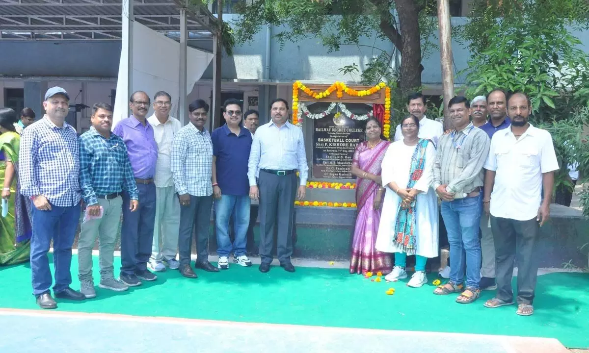 Basketball Court inaugurated at Railway Degree College Secunderabad