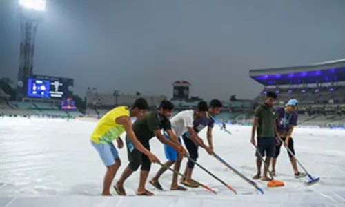 IPL 2024: Inclement weather delays toss for KKR v MI match at Eden