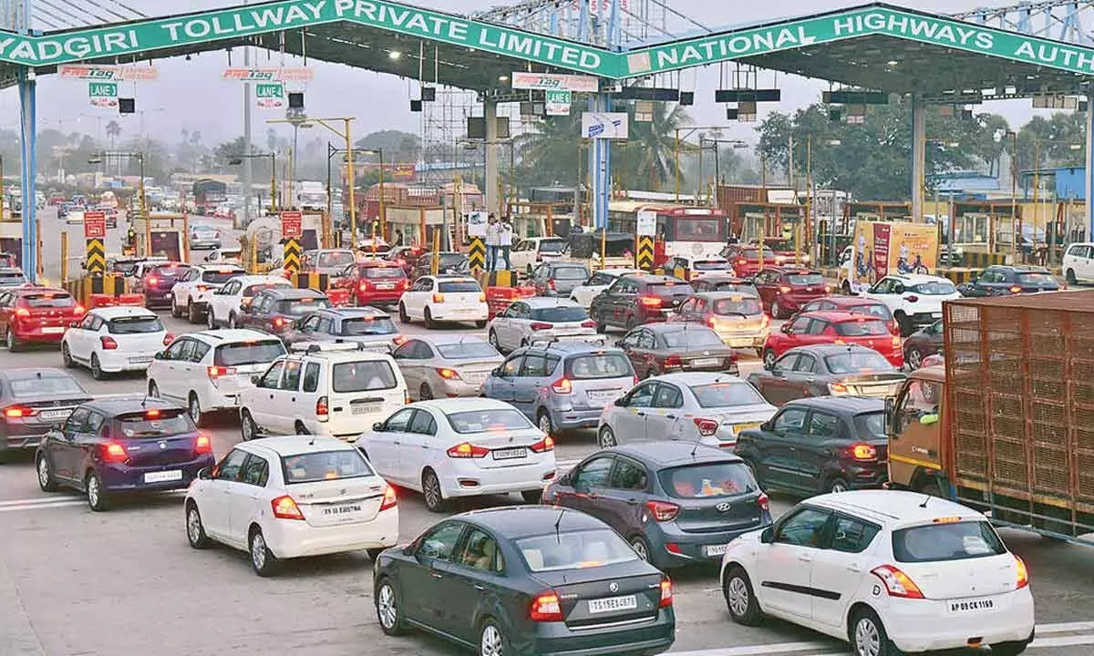 Chaos at toll plazas as AP voters head home