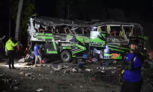Bus crash kills 11 on Indonesias Java island