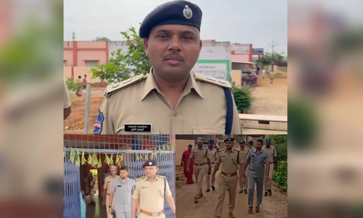 SP Gaikwad Vaibhav Raghunath inspected the polling stations