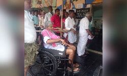 In Anantapur at Junior College polling centre.