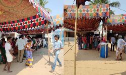 Queue lines are witnessed at Kanimetta village in ponduru mandal