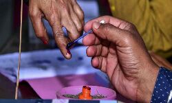 Approximate voting Percentage at erstwhile Prakasam district, at 11:00 AM: 24.625%